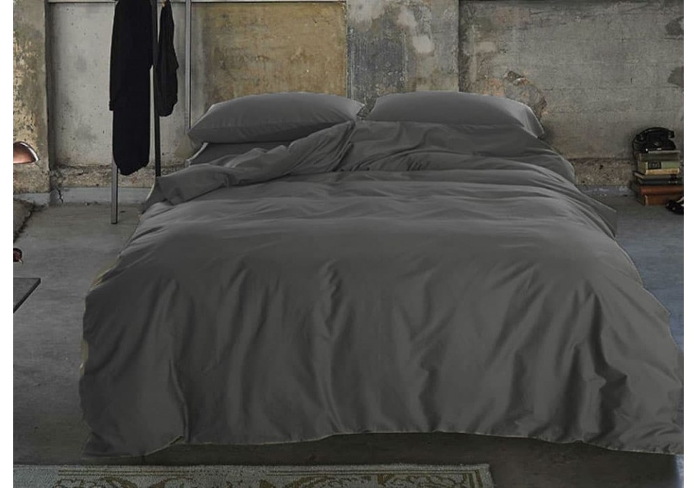 Luxurious Satin Bed Linen Dark Gray No, Light Grey Bedding Sets Double