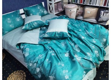 Bed linen satin jacquard PRESTIGE, family maxi with elastic Comfort textile