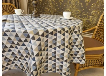 Water-repellent Mosaic tablecloth (160/300 cm)