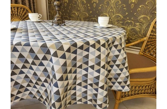 Water-repellent Mosaic tablecloth (160/300 cm)