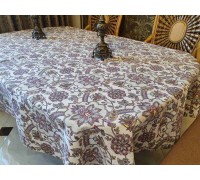 Tablecloth Pattern violet. oval (Oval 110/140 cm)