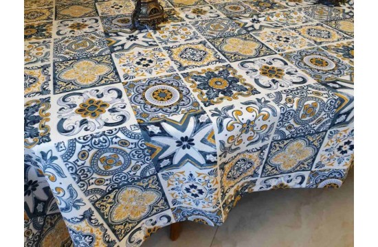 Tablecloth Patchwork oval (Oval 140/180 cm)