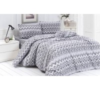 Bed linen double ranfors cotton 180x220 (TM LORINE) Zebra v1, Turkey