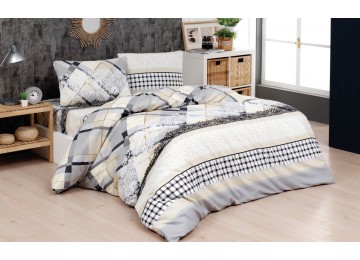 Bed linen double ranfors cotton 180x220 (TM LORINE) Inci v1, Turkey