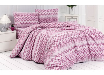 Bed linen double ranfors cotton 180x220 (TM LORINE) Zebra v4, Turkey