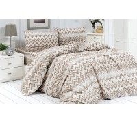 Bed linen double ranfors cotton 180x220 (TM LORINE) Zebra v5, Turkey