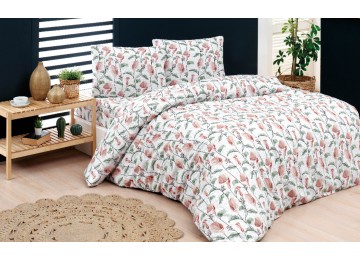 Bed linen double ranfors cotton 180x220 (TM LORINE) Orkide v4, Turkey