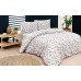 Bed linen double ranfors cotton 180x220 (TM LORINE) Orkide v4, Turkey