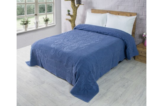 Cotton terry sheet  200х220 Zeron 460g/m2 AVDAR DESEN Lacivert, Türkiye