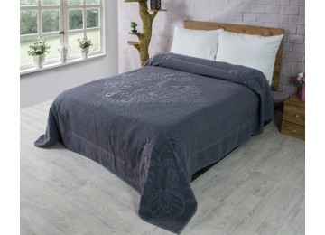 Cotton terry sheet  200х220 Zeron 460g/m2 BAWER DESEN Antrasit, Türkiye