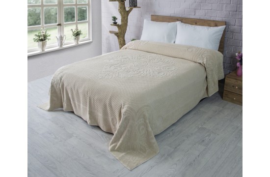 Cotton terry sheet 200х220 Zeron 460g/m2 BAWER DESEN Bej, Türkiye