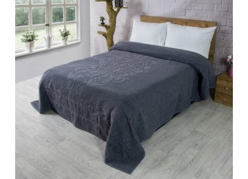 Cotton terry sheet 150х220 (TM Zeron) 460г/м2 AVDAR Antrasit, Türkiye