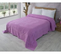 Cotton terry sheet 150х220 (TM Zeron) 460г/м2 AVDAR (Полоска) Lila, Türkiye