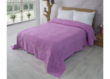 Cotton terry sheet 150х220 (TM Zeron) 460г/м2 AVDAR (Полоска) Lila, Türkiye