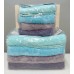 A set of terry towels 4 pcs cotton Vip jacquard 50x90 600g/m2 (ZERON) EZMA DESEN, Turkey