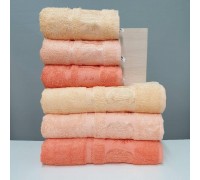 Bamboo towel set 70x140 (3pcs) 530g/m2 (tm ZERON) Aynali Agac Bamboo Desen, Turkey
