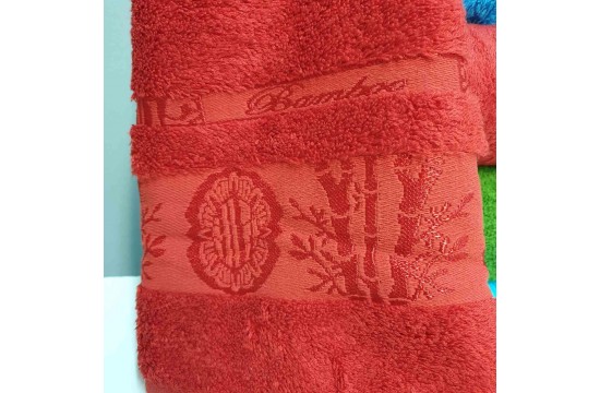 Bamboo towel set 50x90 (3pcs) 530g/m2 (tm ZERON) Aynali Agac Bamboo Desen, Turkey