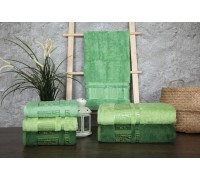 Bamboo towel set 50x90 (3pcs) 530g/m2 (tm ZERON) Bamboo Agag Desen, Turkey