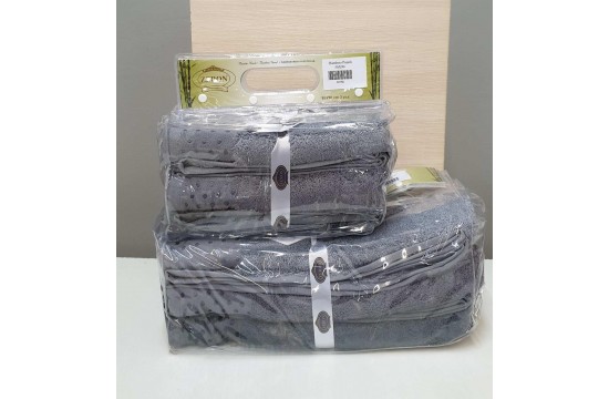Набор полотенец 3шт бамбуковые 50х90 (3шт) 530г/м2 Puanli Desen, Турция