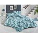 Turkish double bed linen Ranforce 180x220 (TM ZERON EKO) AMAZON BLUE