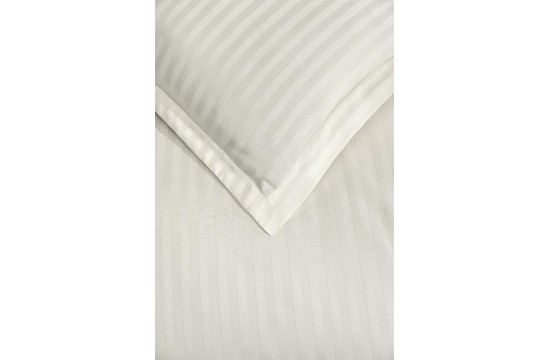 Bed linen satin stripe 160x220 (tm ZERON ) KREM, Turkey