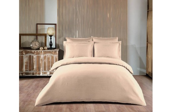 Bed linen satin stripe family 160x220 (TM ZERON) VIZON, Turkey