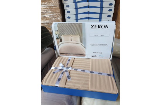Постельное белье сатин страйп семейное 160х220 (ТМ ZERON ) VIZON , Турция