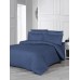 Bed linen satin stripe 160x220 (tm ZERON ) LACIVERT, Turkey