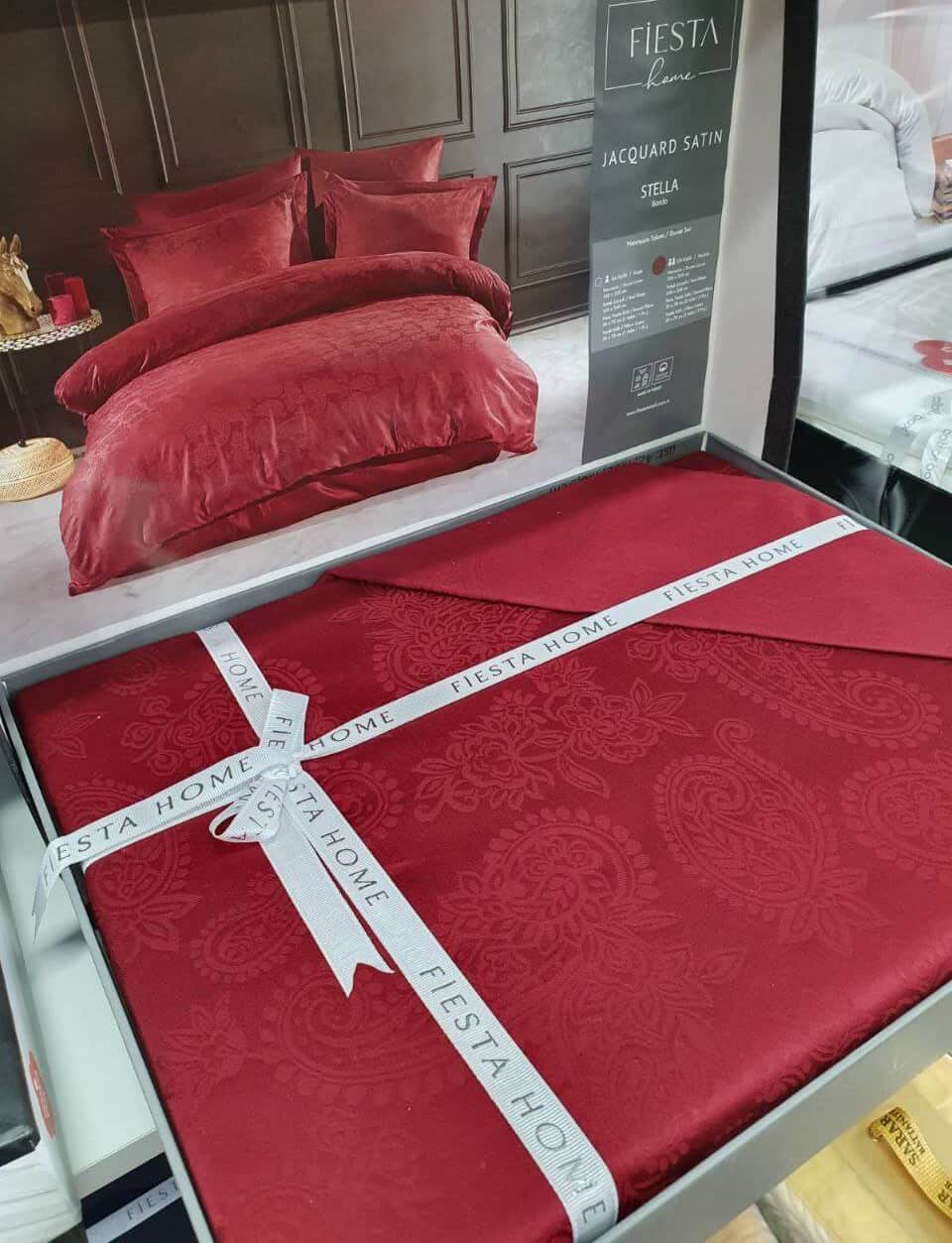 Жаккардовое постельное белье из сатина турецкого бренда тм Fiesta