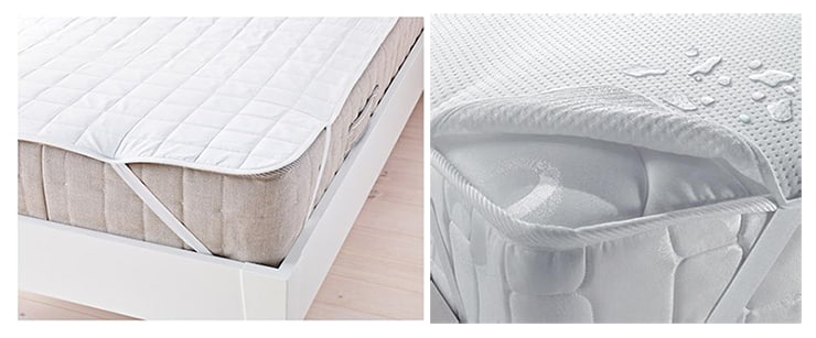 White mattress covers