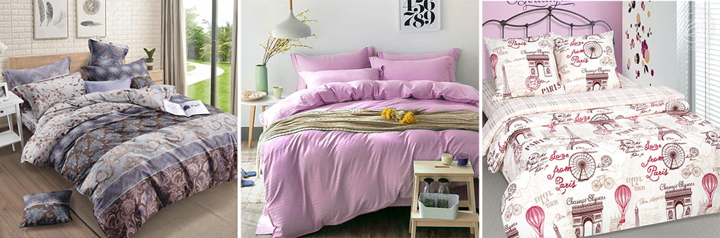 Brown-pink bedding sets