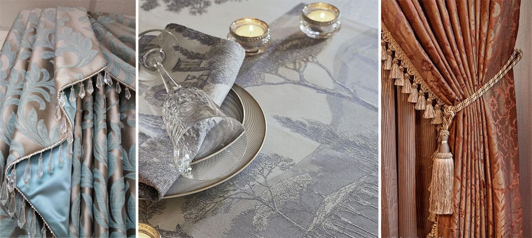 Jacquard curtains, jacquard tablecloth